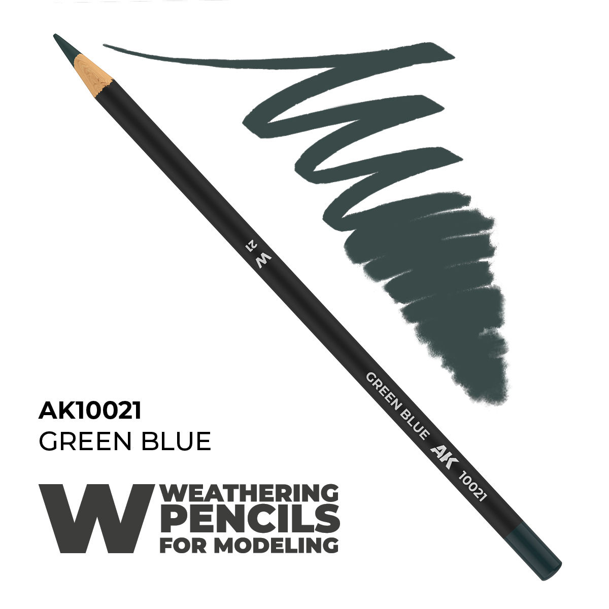 Weathering Pencils for Modelling: Green Blue 1