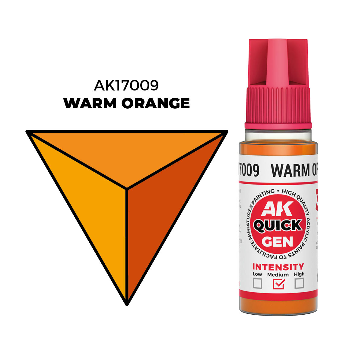 AKI: Quick Gen Acrylic Contrast Warm Orange 18ml