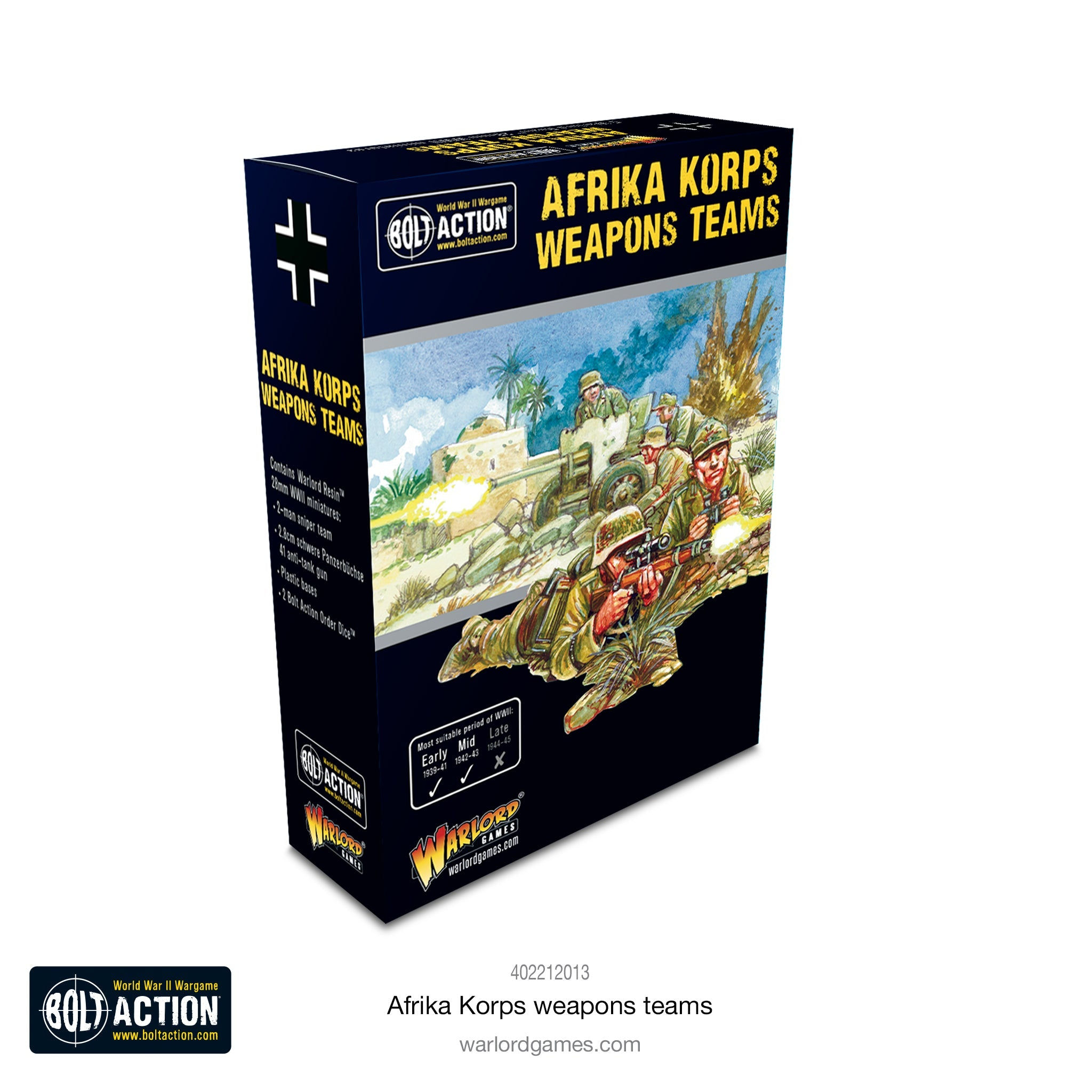 Bolt Action: German Army Support - Afrika Korps Weapons teams