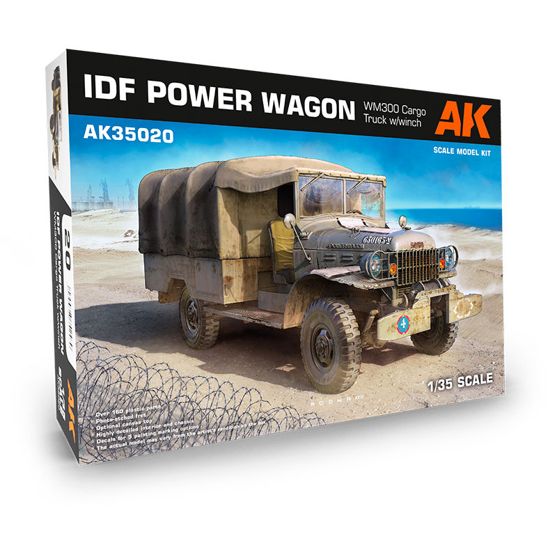 AKI: IDF Power Wagon WM300 Cargo Truck w/winch 1:35 scale