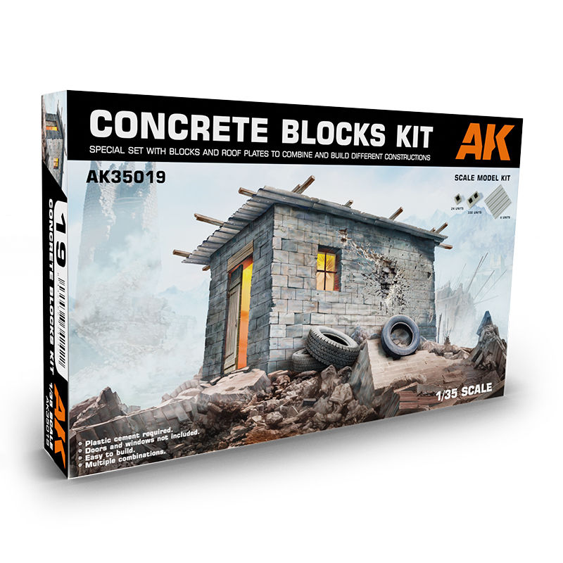 AKI: Concrete Blocks Kit 1:35 scale
