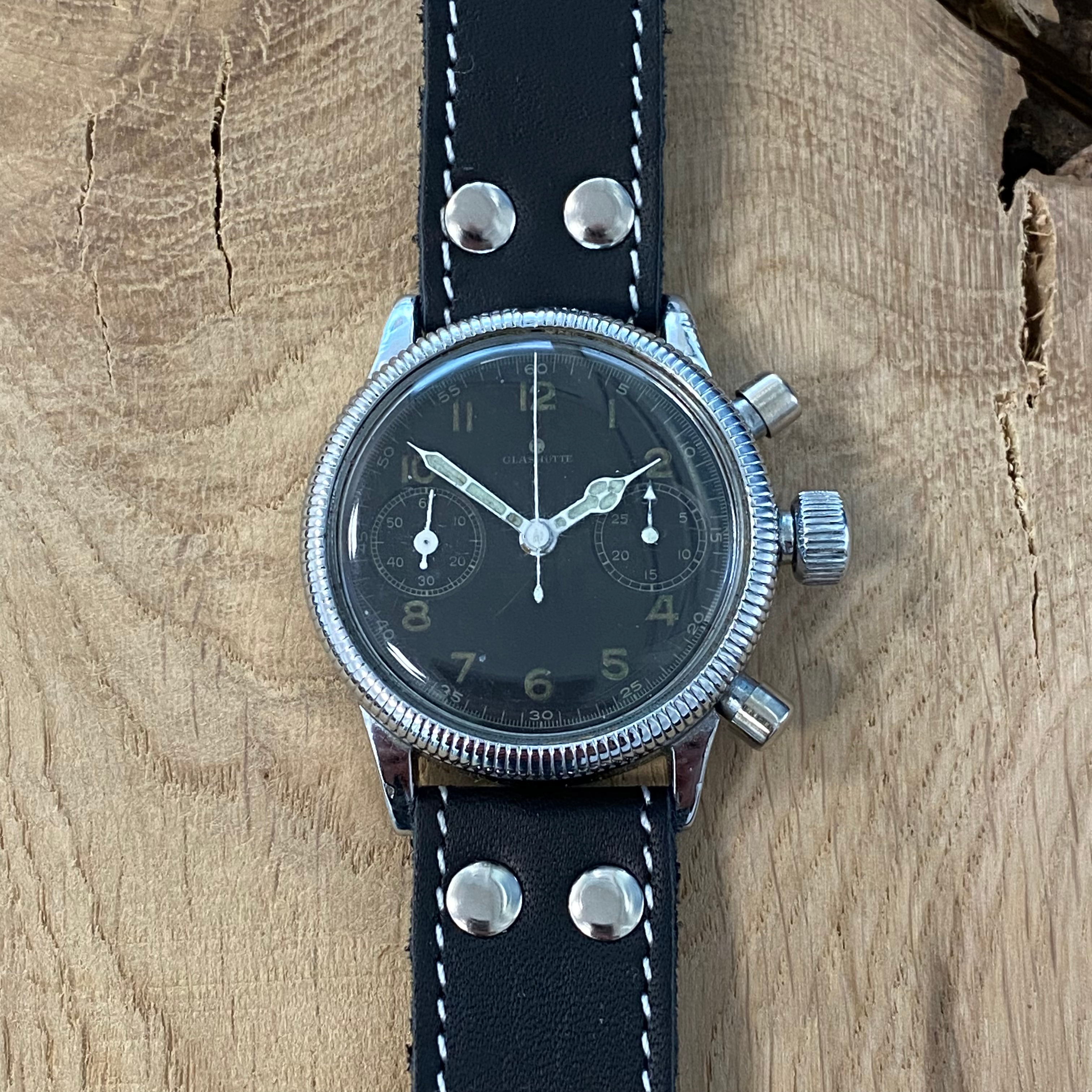 [VERKAUFT] - Tutima - Glashütte UROFA 59 / Fliegerchronograph / WWII