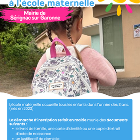 Inscriptions scolaires 2026-2027