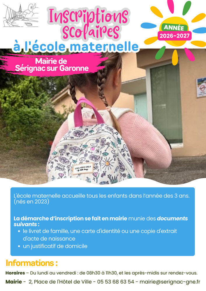 Inscriptions scolaires 2026-2027