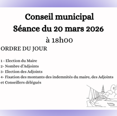 Conseil municipal : Séance du 20 mars 2026 à 18h00
