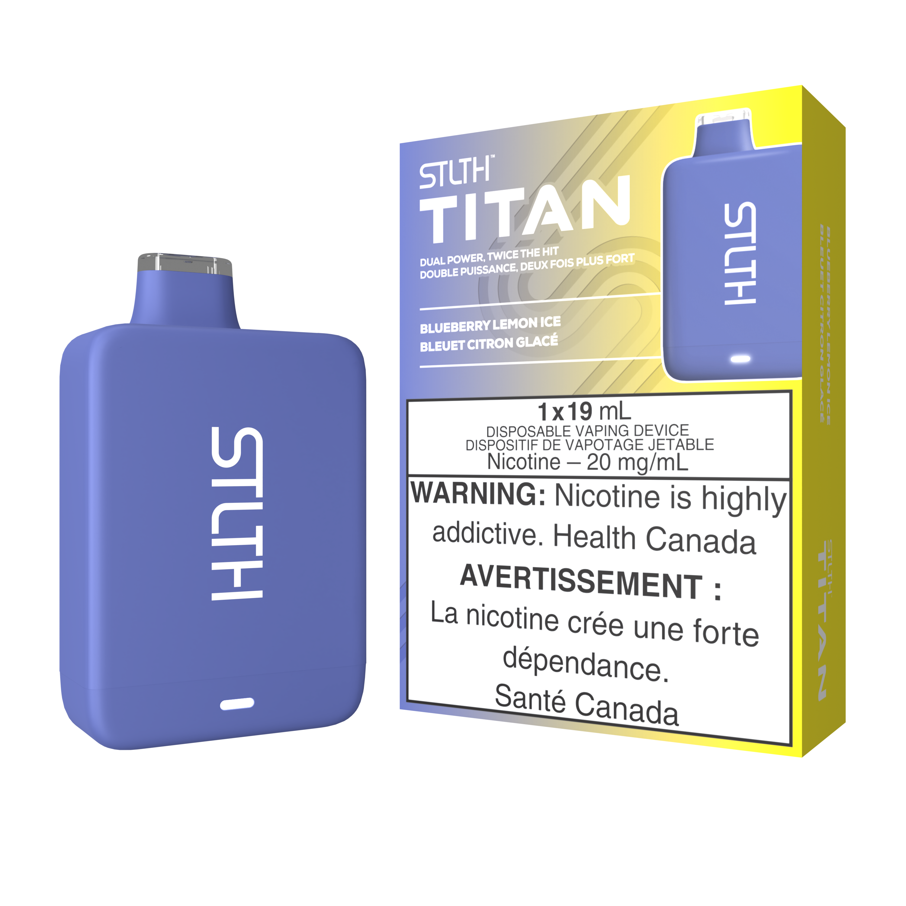 STLTH TITAN DISPOSABLE 10K - BLUEBERRY LEMON ICE