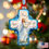 Thumbnail: Guardian Angel Cross Glass Ornament Holiday by Debrekht 758-019