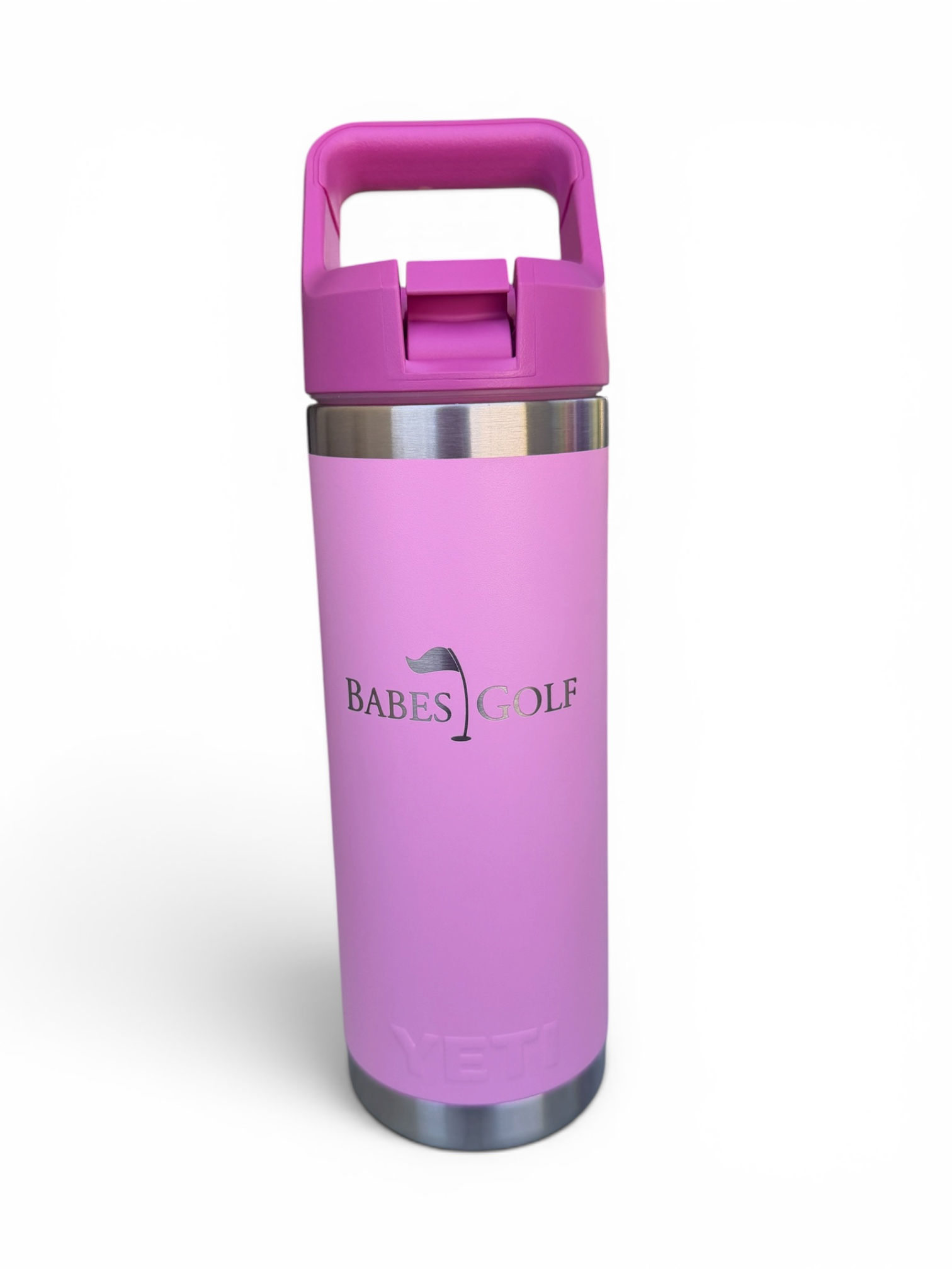 YETI Babes Golf Rambler 18 oz Bottle with Straw Cap- Purple