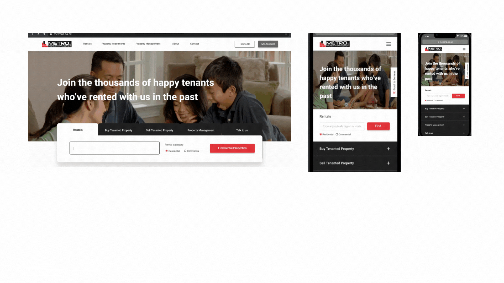 Metro NZ - Search Box - Responsiveness