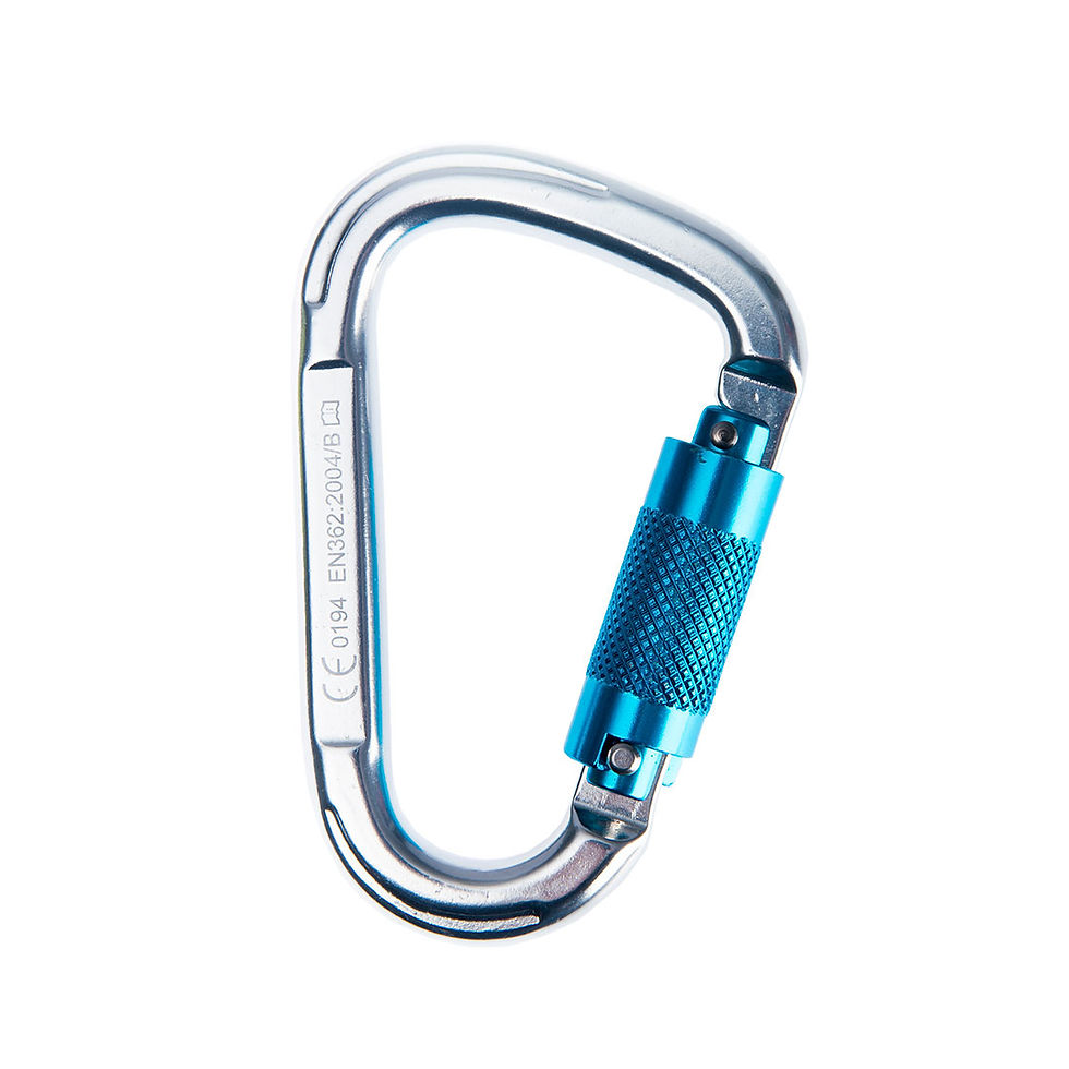 FP32 - Aluminium Twist Lock Carabiner Silver