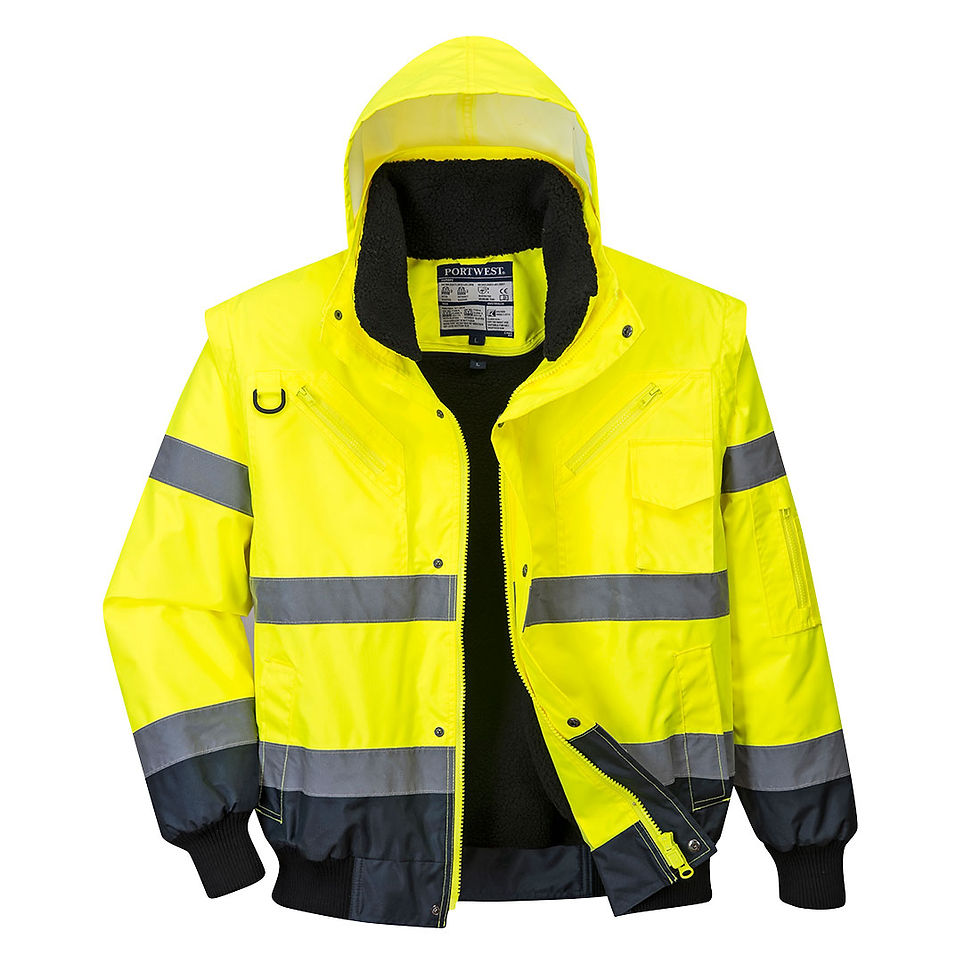 Thumbnail: C465 - Hi-Vis Contrast Bomber Jacket