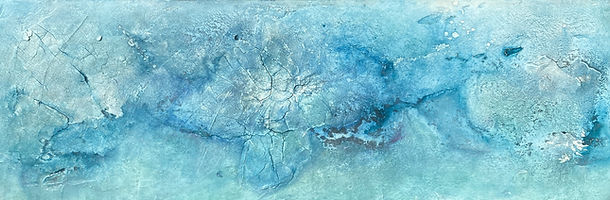 Ocean Blur ( Meeresunschärfe) I Fresko auf Canvas I 2026 I 40 x 120 x 3 I 300.jpg