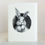 Thumbnail: rabbit Max Greeting Card – Douglas Gilbert art - print drawing | Lapin Curiosities