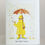 Thumbnail: Get well Greeting Card with figure under a umbrella and colorful rain  – Douglas Gilbert illustration | Lapin Curiosities