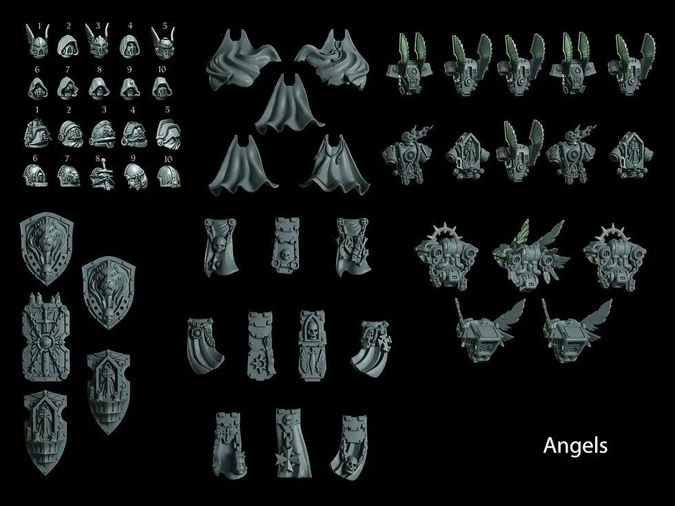 Thumbnail: Eternal Pilgrims - Angels - Chapter Master Upgrade Kit - Grey Tide Studios