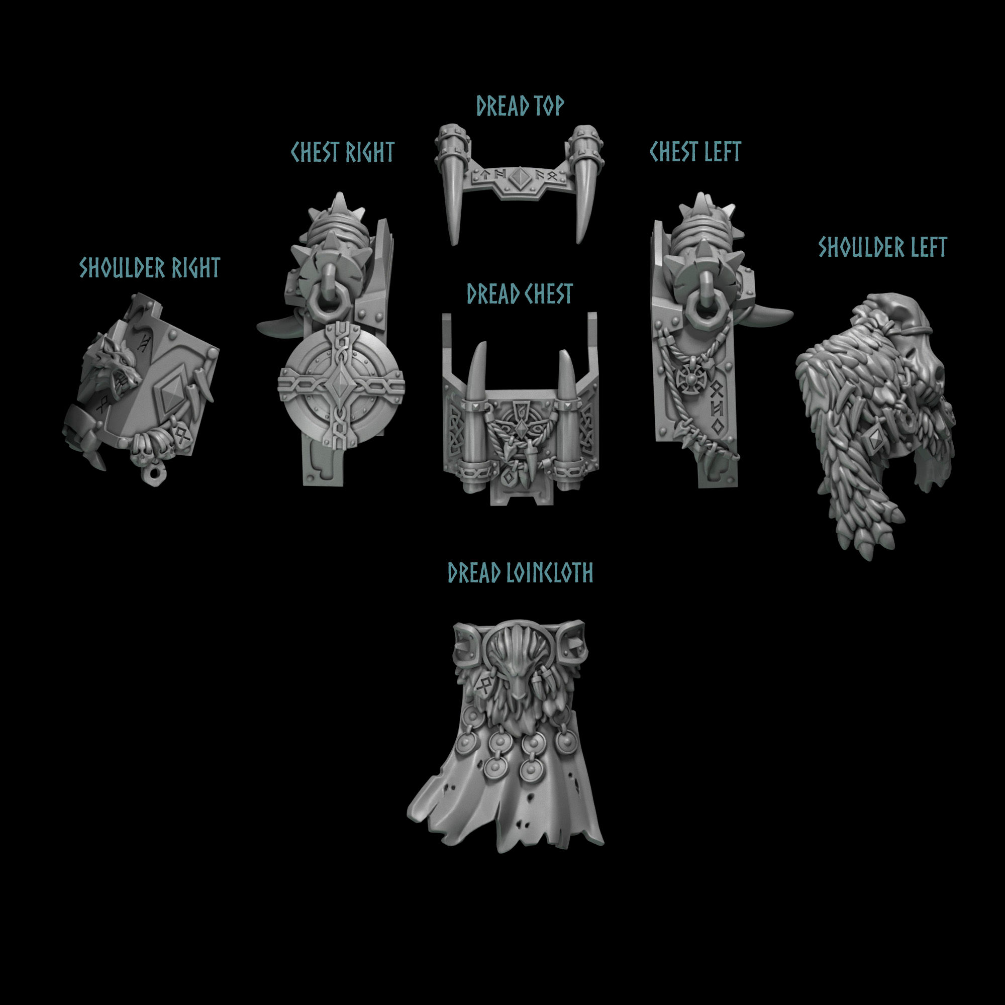 Dread Upgrade Bits - Primal Hounds - GreyTide Studios