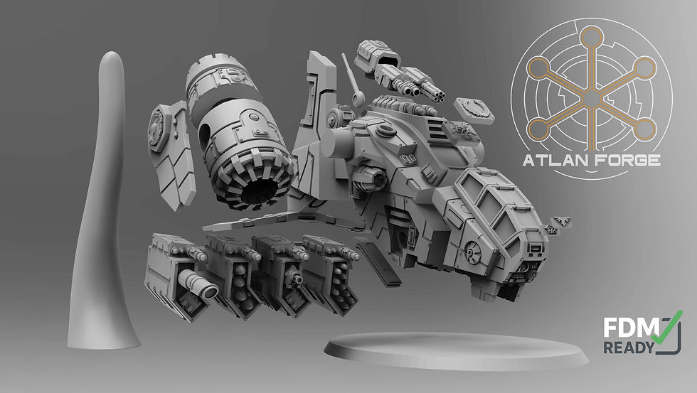 Thumbnail: Thunderclaw Gunship -  by Atlan Forge