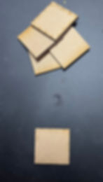 30mm Square Bases - 20-pack