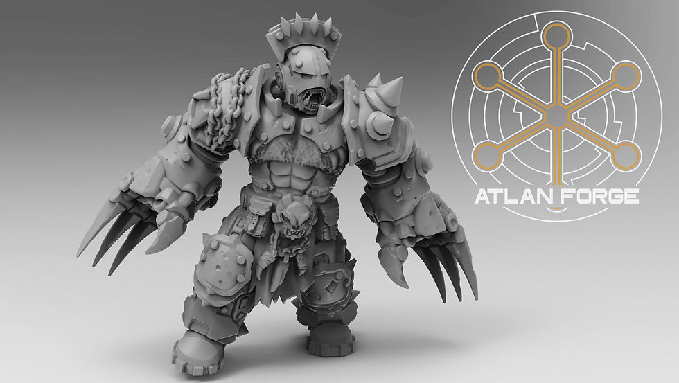 Thumbnail: Grokk Warborn - 5 Man Squad - by Atlan Forge