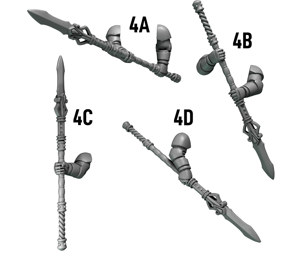 Thumbnail: Two Handed Spears Upgrade Pack - Crimson Lords
