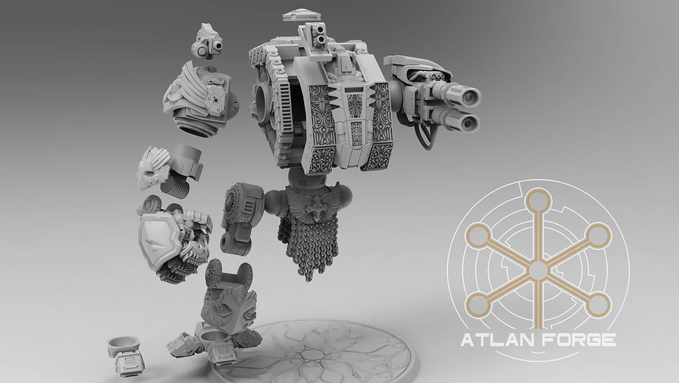 Thumbnail: Templar Crusader Dreadnought Exploded View 1