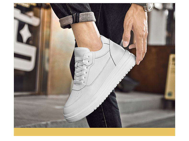 Thumbnail: New Invisible Height-increasing Shoes for Men, 6CM-8CM-10CM Sports Shoes,White L