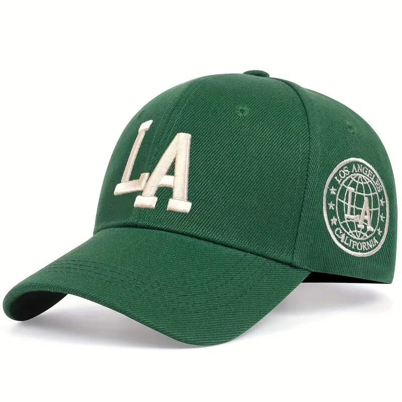 Thumbnail: Unisex LA Letter Embroidery Snapback Baseball Caps Spring and Autumn Outdoor Adj