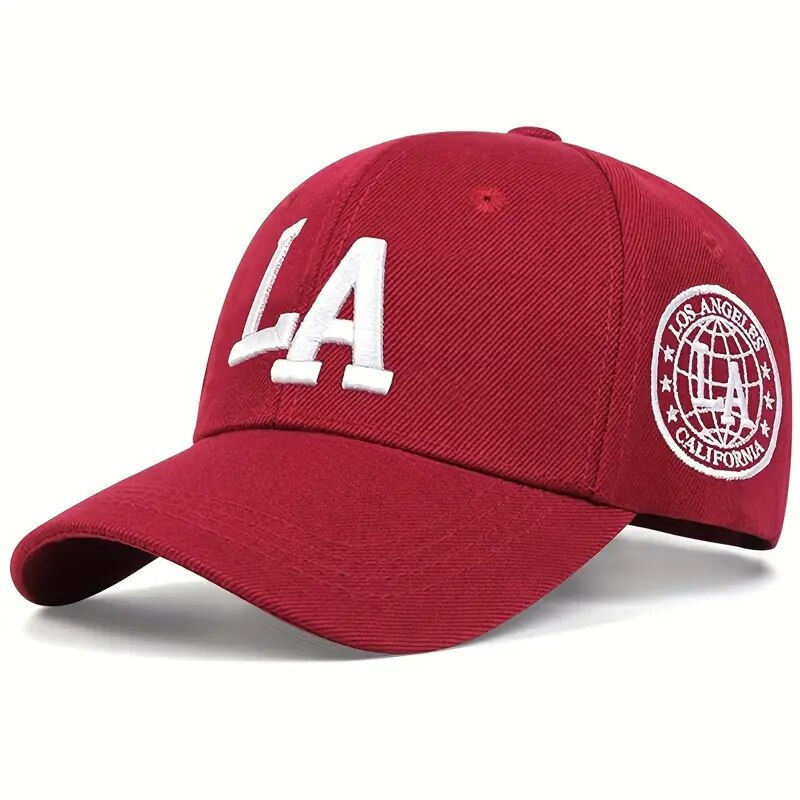 Thumbnail: Unisex LA Letter Embroidery Snapback Baseball Caps Spring and Autumn Outdoor Adj