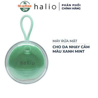 Máy Rửa Mặt Halio Dành Cho Da Nhạy Cảm Màu Xanh Mint Sensitive Facial Cleansing