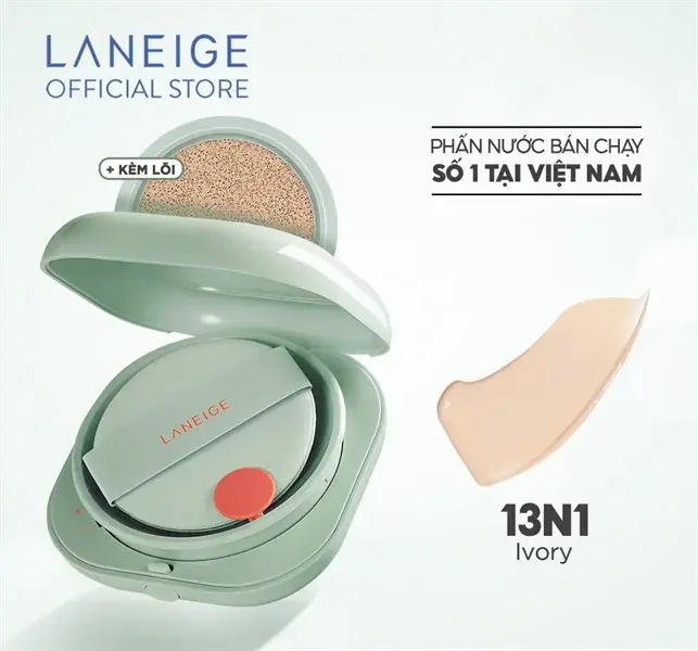 Phấn Nước Laneige Cho Lớp Nền Mịn Lì 24H Neo Cushion Matte Beige