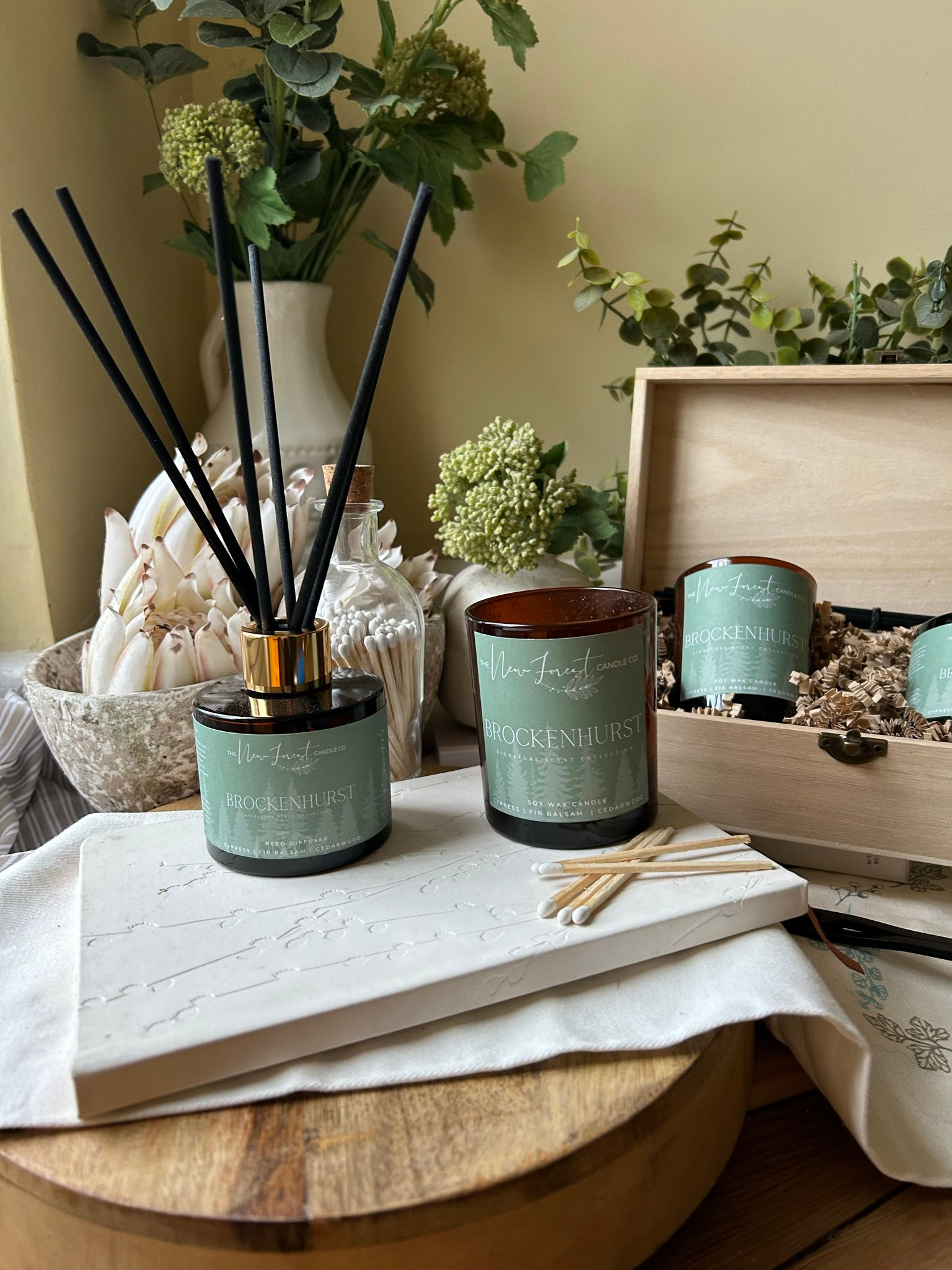 Brockenhurst Candle and Reed Diffuser Gift Set