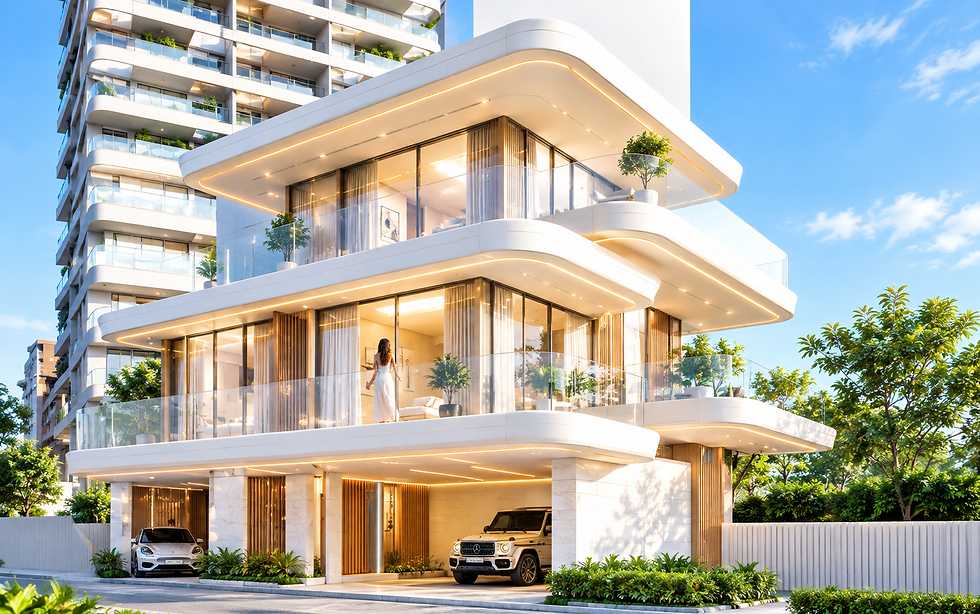 3-storey foreign freehold beachfront villa for sale Pattaya buy villa foreign quota Thailand