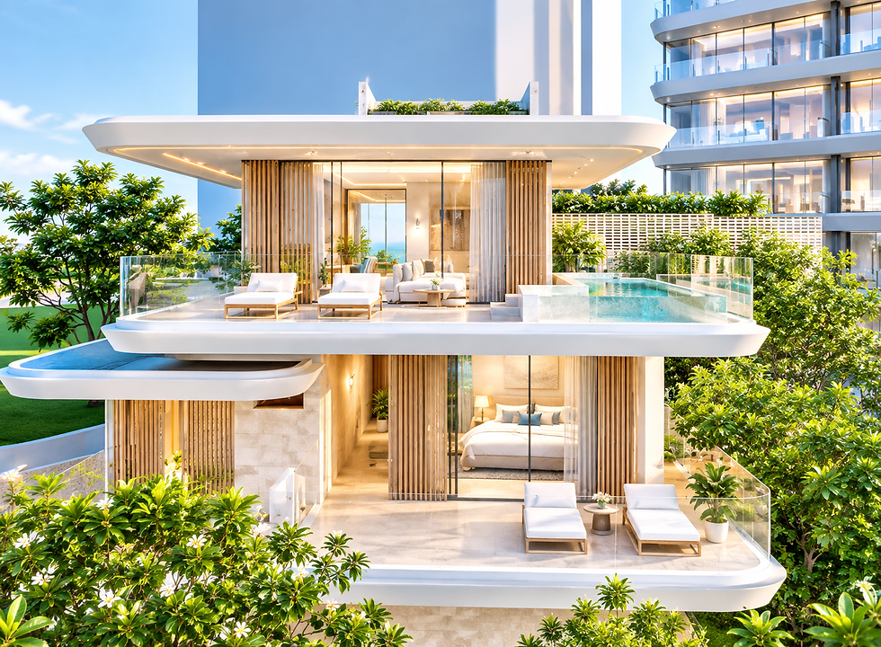 Soondri Wongamat Villa 2 The Organic Horizon luxury Pattaya beachfront villa for sale with private pool