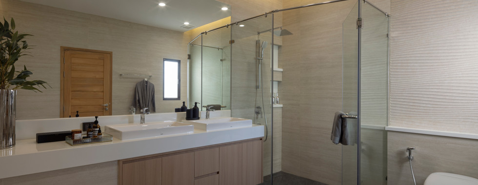 Grand 4-bedroom luxury villa with large garden plot and modern contemporary design at Ascent by Baan Pattaya.