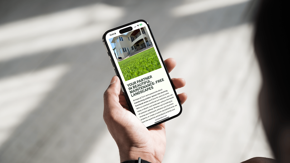 Imperial Turf Phone Mockup