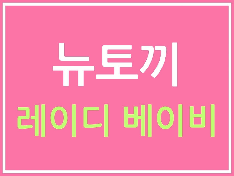 뉴토끼 레이디 베이비