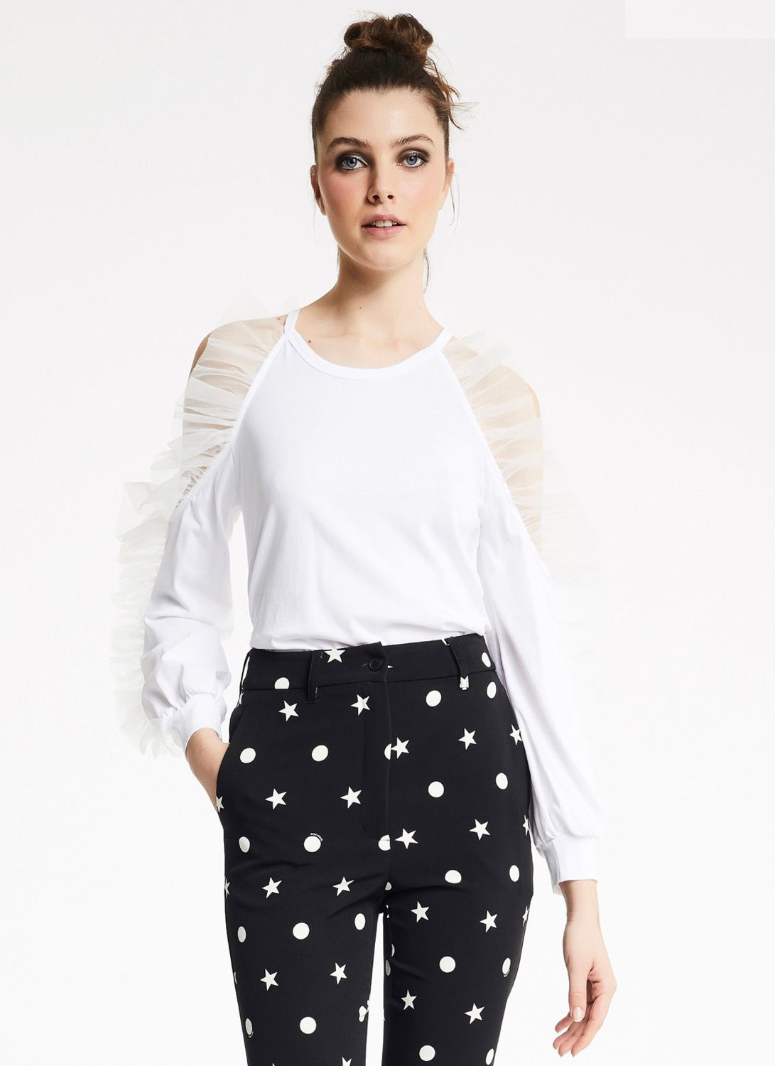 T-shirt con tulle 