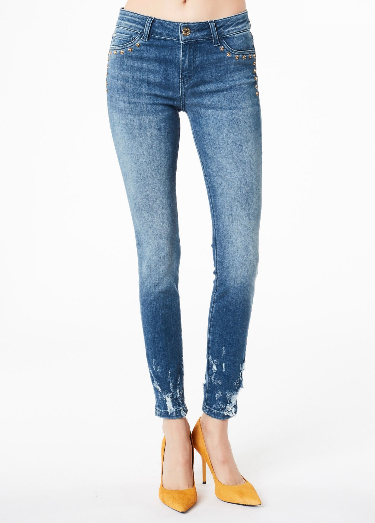 Jeggings con borchie