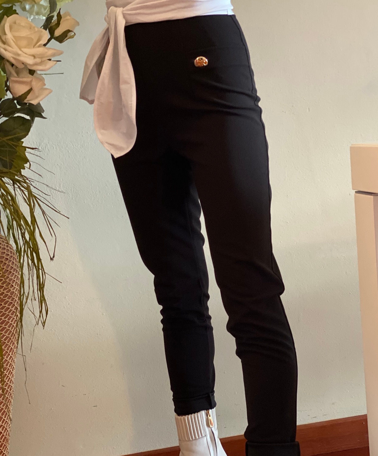 Pantalone in crêpe 