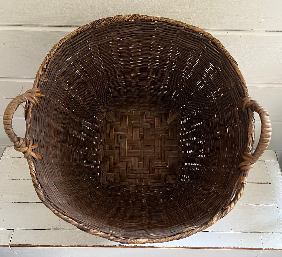 Thumbnail: Vintage French Wicker Basket