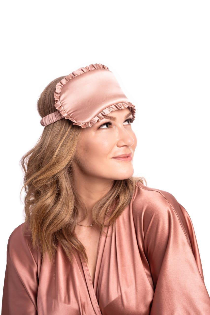 Miniatúra: Hodvábna maska na spanie Princess Rose Gold