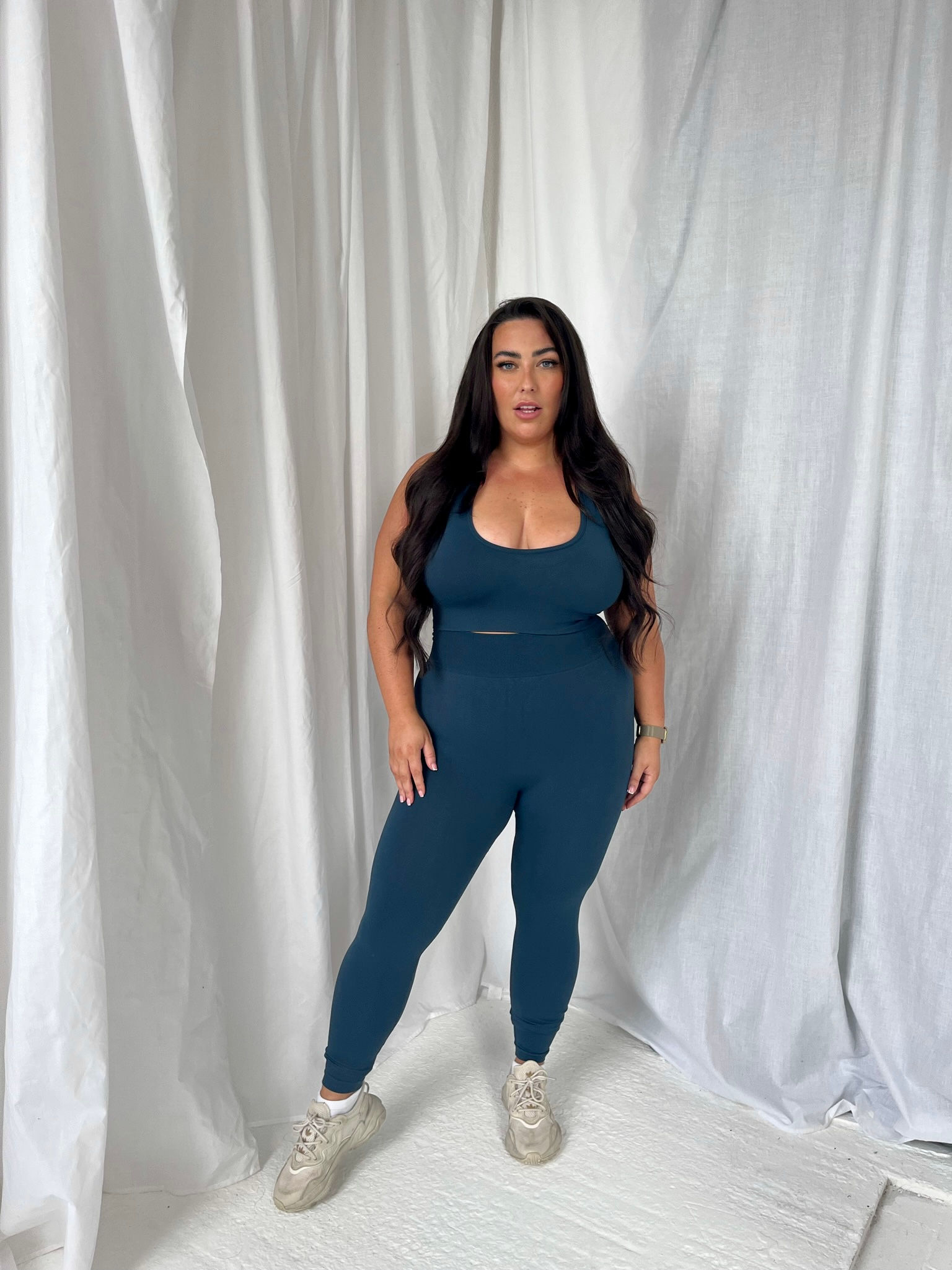 Teal Scrunch Leggings