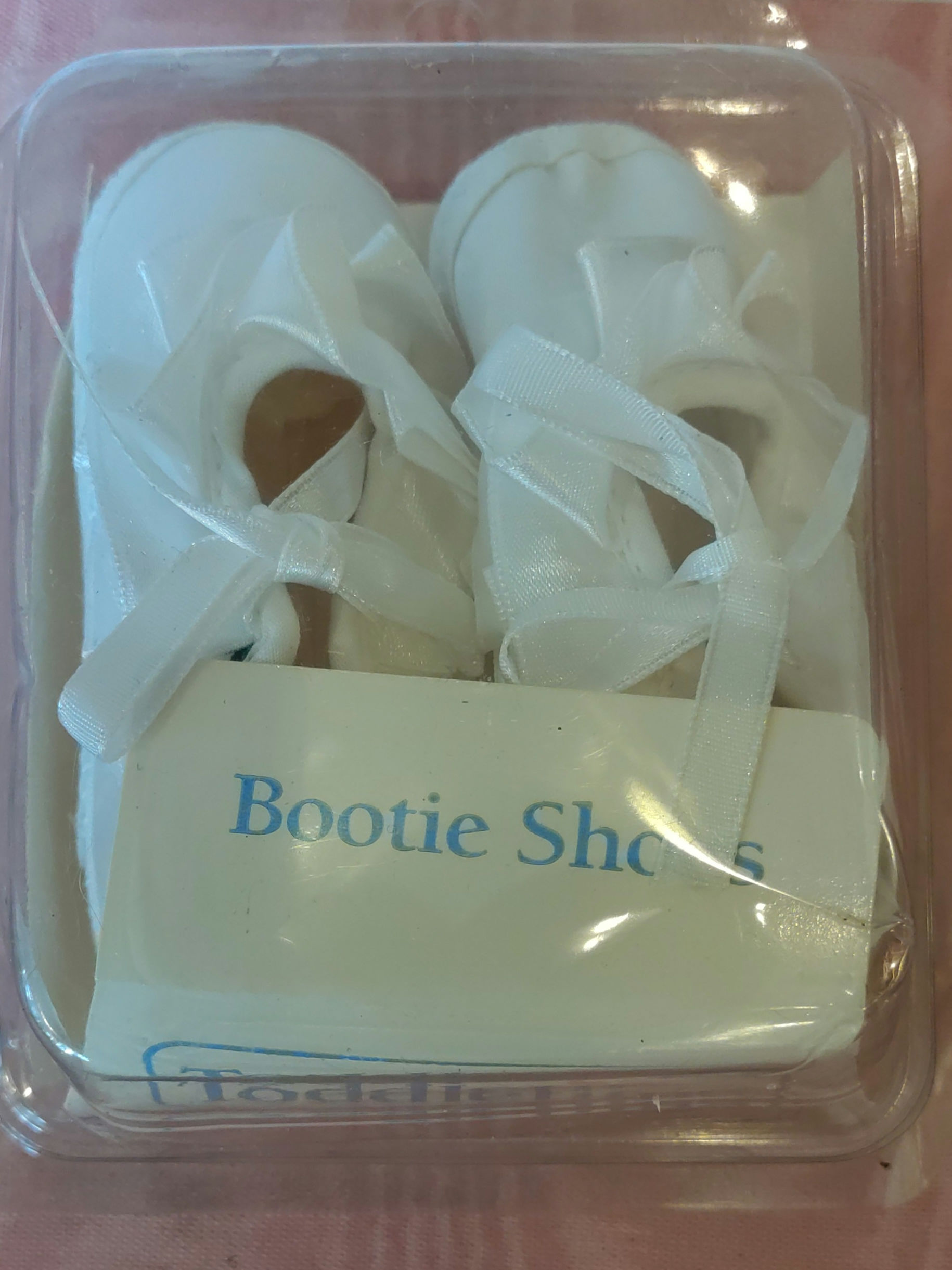 Toddletime Satin & Lace Infant Girls Christening Baby Bootie by J C Penney