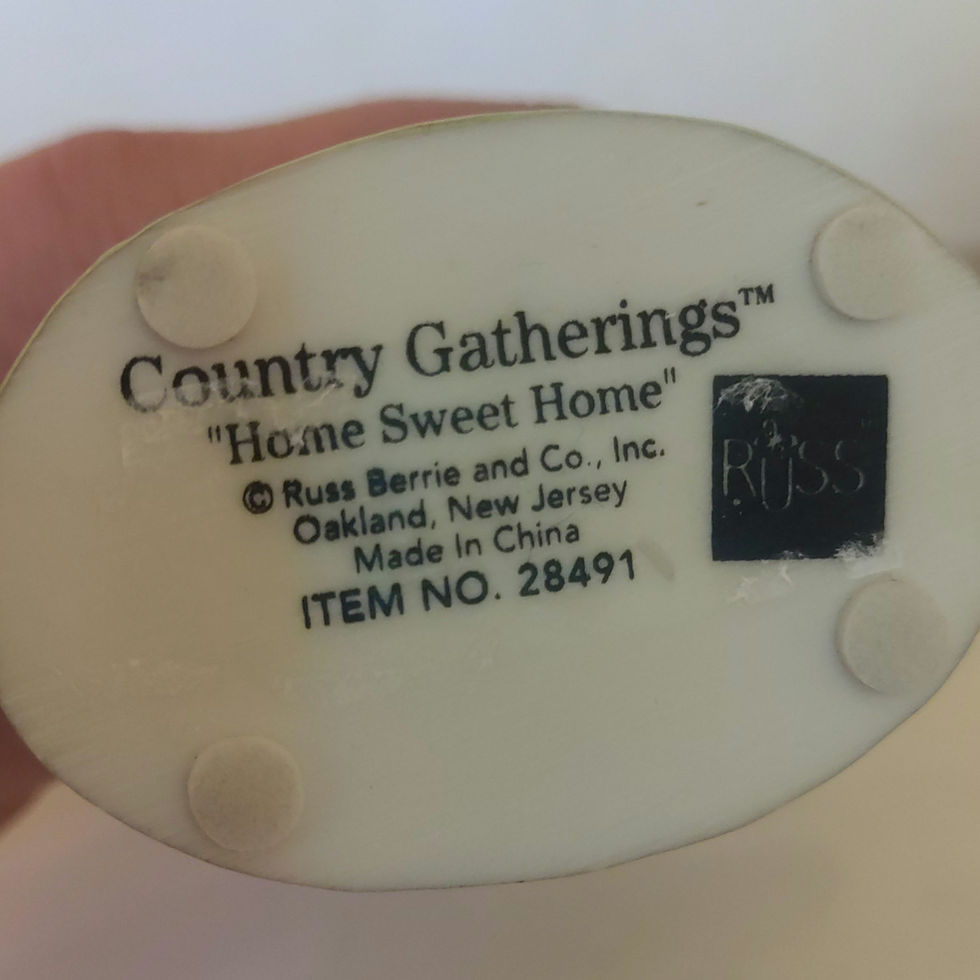 Miniatura: Russ Berrie Country Gatherings No. 28491 "Home Sweet Home" Angel Figurine