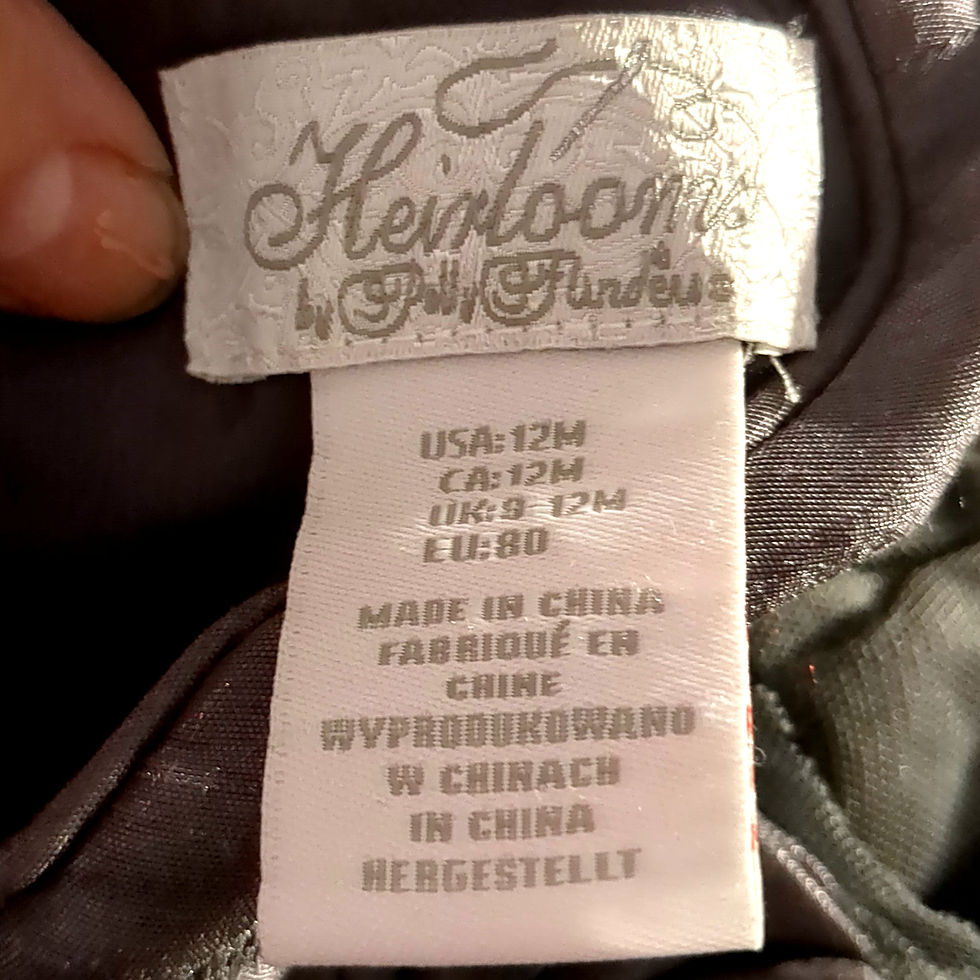 Thumbnail: 
Vintage Heirlooms by Polly Flinders Smocked Dress, Smoke Grey Size 12 Months