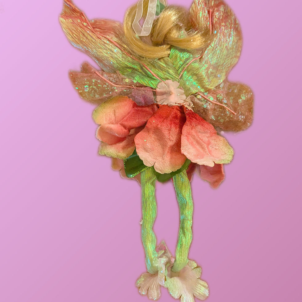 Miniatura: Enchanting 10" Red/Pink Flower Fairy - Perfect for Collector's 