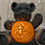 Thumbnail: Vintage Metal and Amber Glass Bear Night Light 