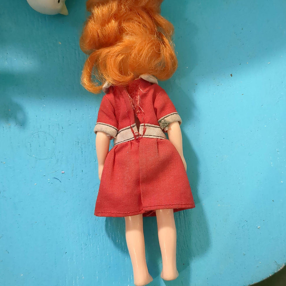 Miniatura: Authentic 1982 Knickerbocker "The World of Annie" Poseable 6-Inch Vinyl Doll 