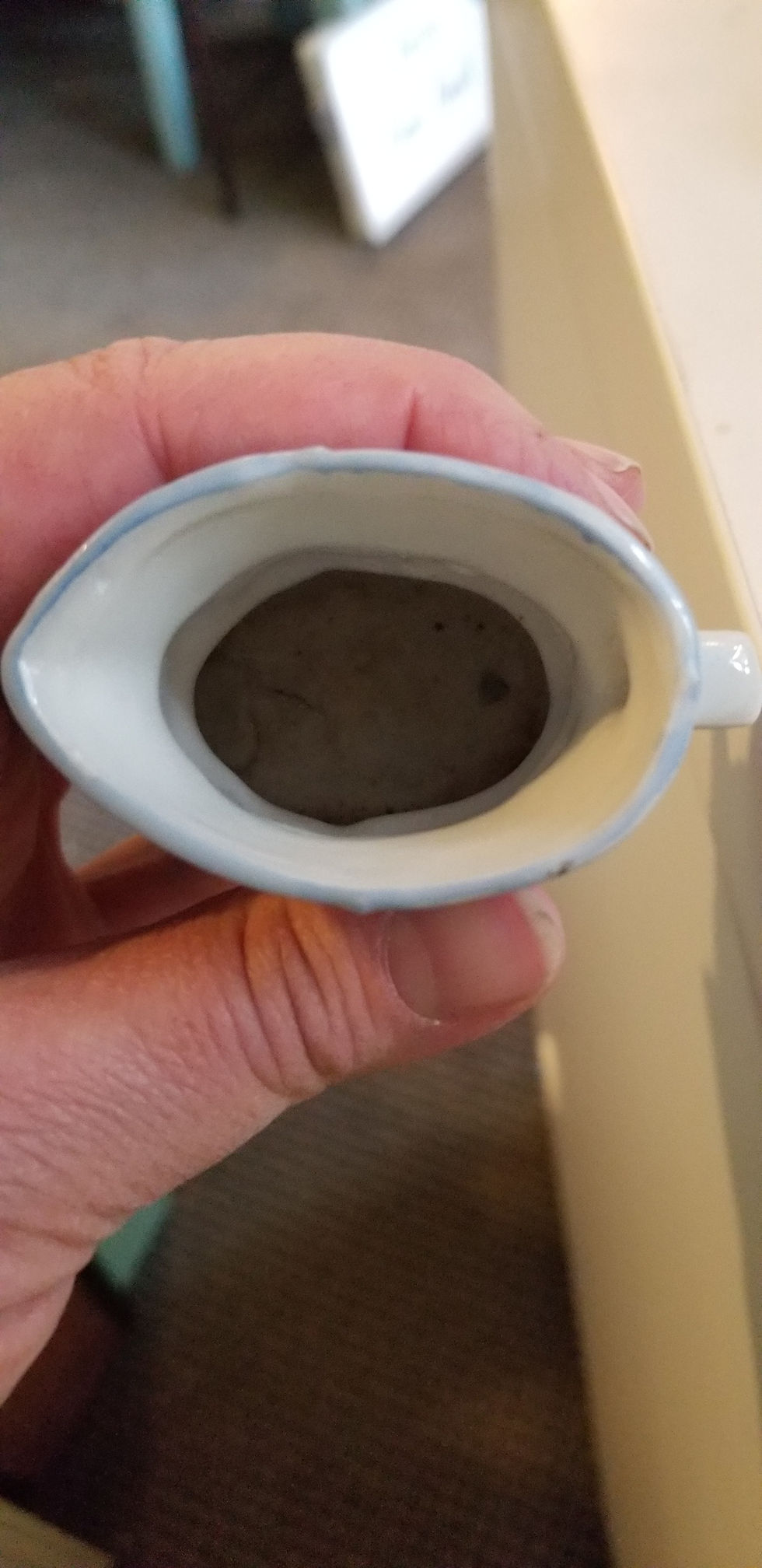 Thumbnail: Two Vintage Toby Style Character Mini Mugs Hand Painted Made in Occupied 