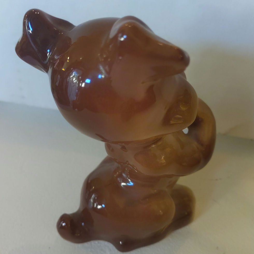 Thumbnail: Vintage Ceramic Begging Dog Figurine Japan